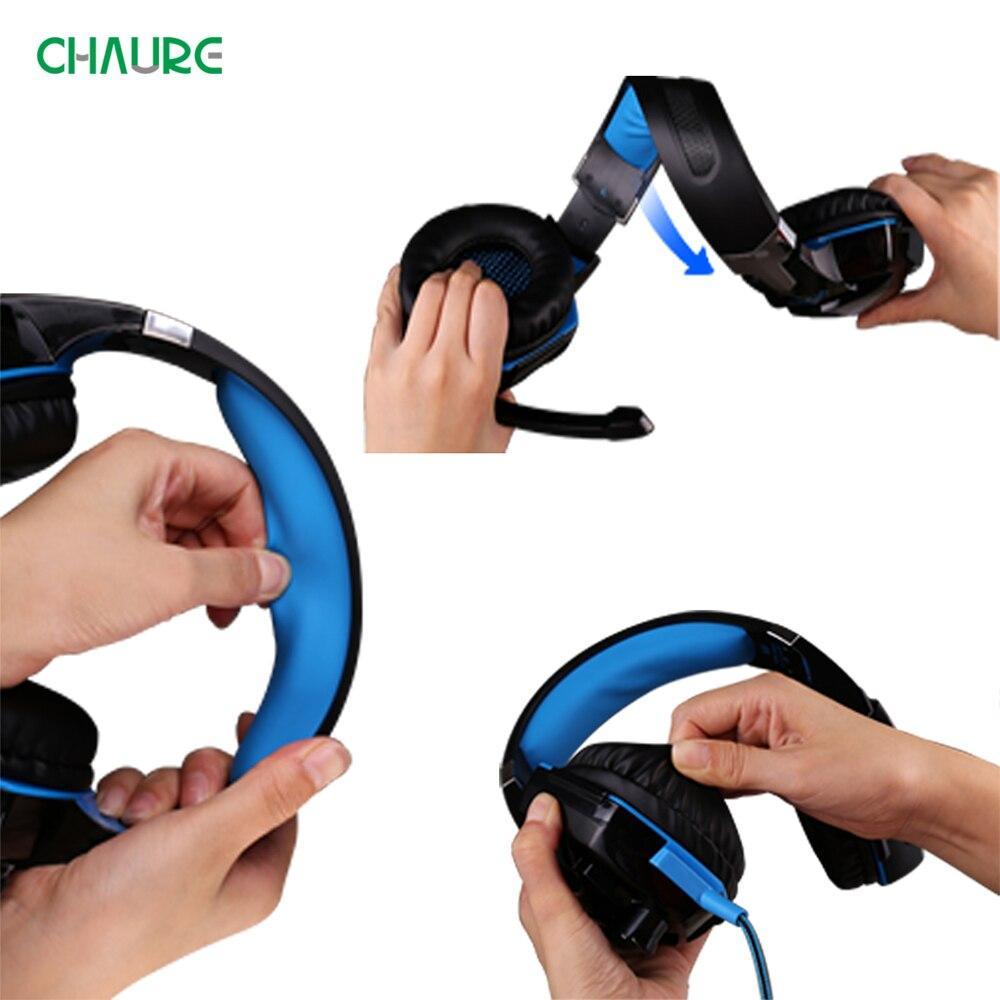 Stevvex ST10S4229HLI over-ear wired gaming headset with mic, blue/black, adjustable headband on Tampa Home & Garden Store