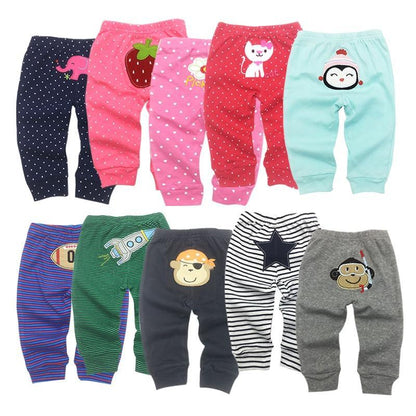 10-pack baby pants set for 0–24 months in colorful prints with animal designs on Tampa Home & Garden Store