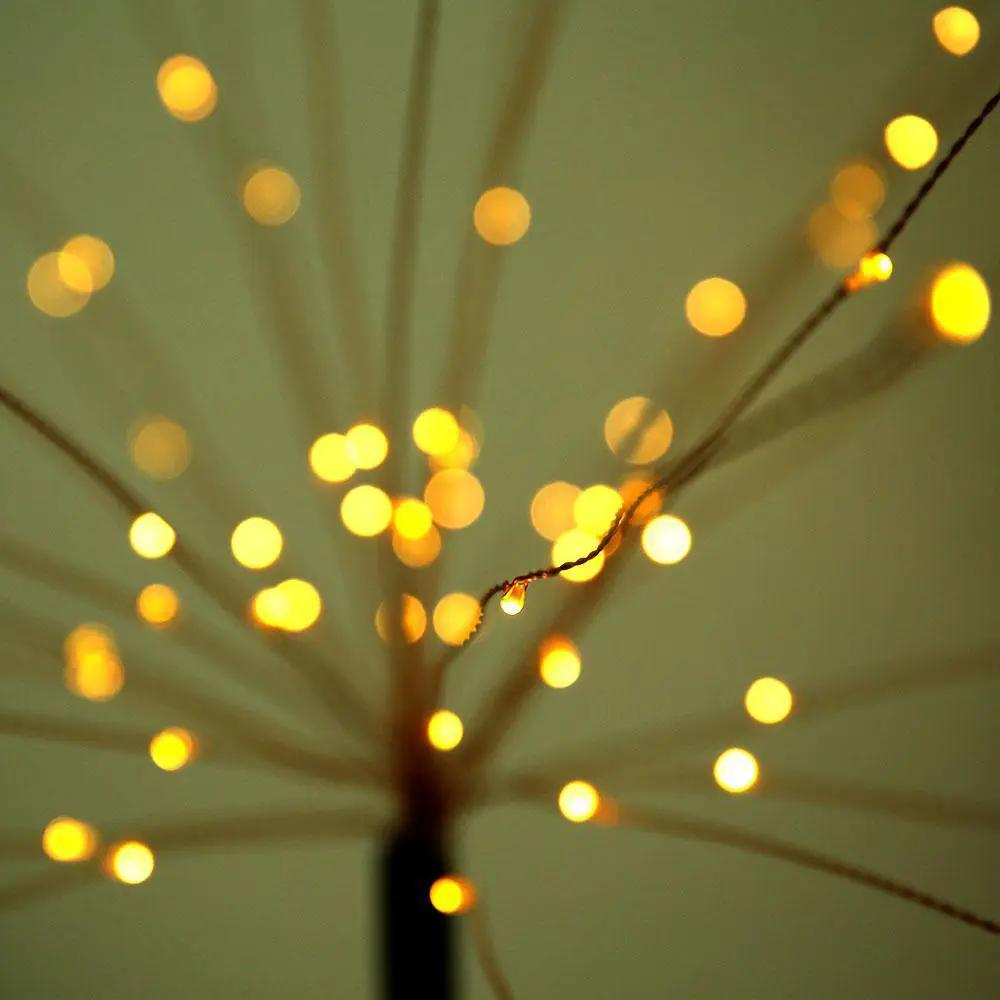 Modern Garden Led Solar Tree Lamp Copper Wires