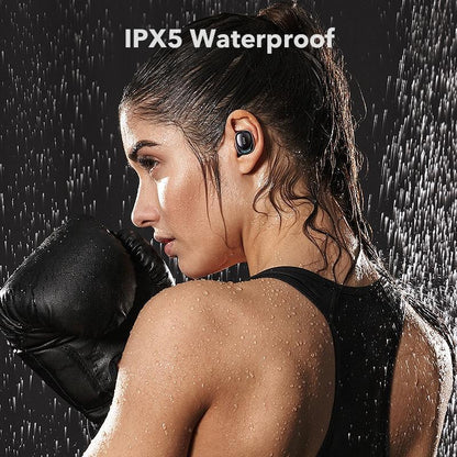 Stevvex in-ear wireless earbuds ST10S4206GOL, black, IPX5 waterproof on Tampa Home & Garden Store