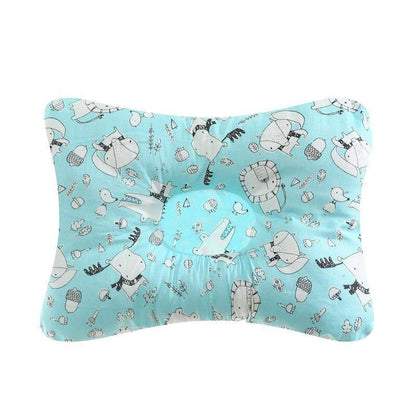 Nursing pillow Stevvex with turquoise animal-print cover for baby head shaping on Tampa Home & Garden Store