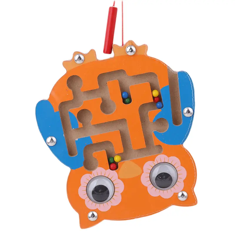 Children Magnetic Maze Toy and Wooden Puzzle Game