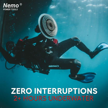 Nemo Hull Cleaner Electric Brush underwater power tool with bristle head GRIP TOOLS on Tampa Home & Garden Store