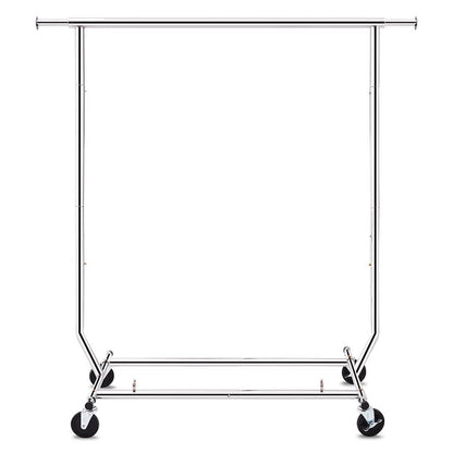 Burro para ropa de metal de alta resistencia con ruedas bloqueables - Capacidad de 113 kg