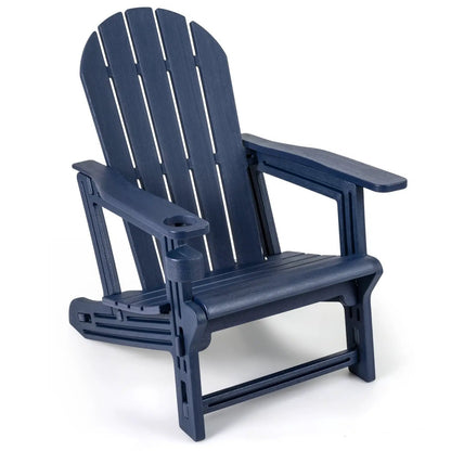 HDPE Adirondack Chair With Cup Holder Weatherproof