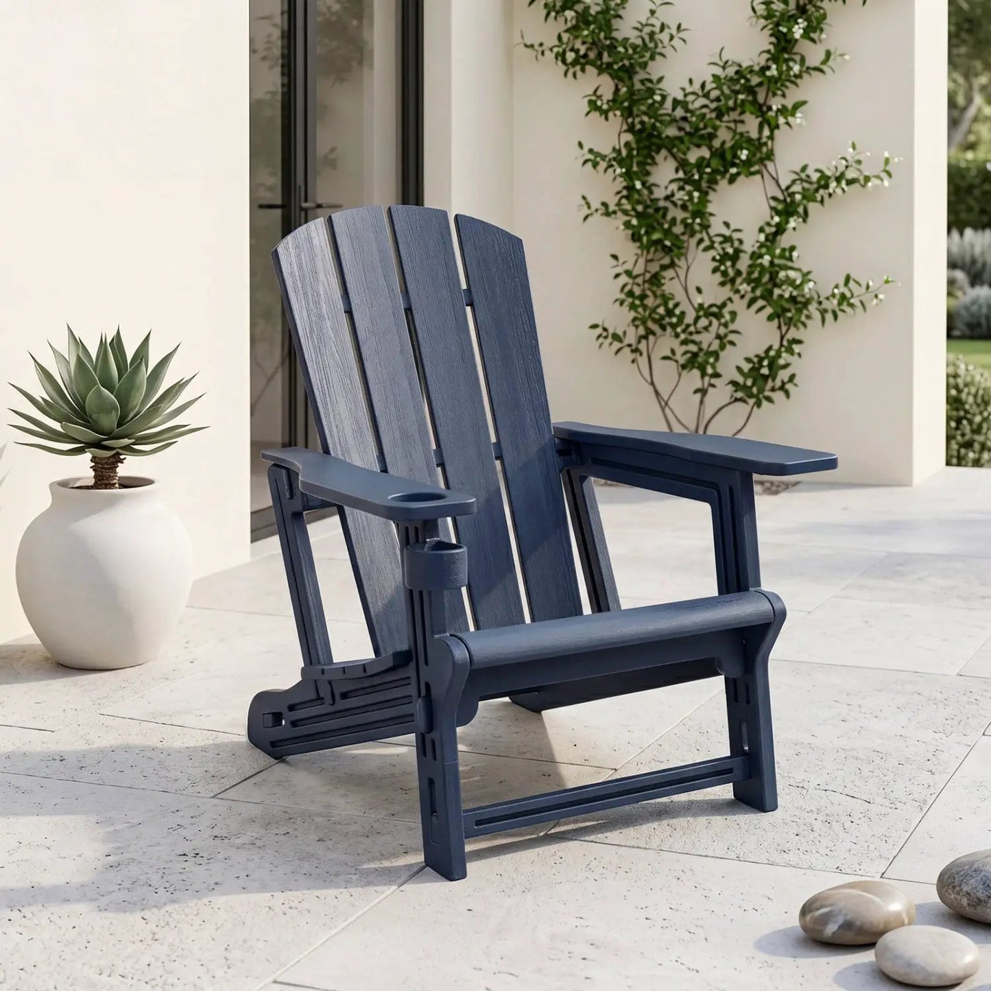 HDPE Adirondack Chair With Realistic Wood Grain