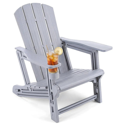 HDPE Adirondack Chair With Realistic Wood Grain