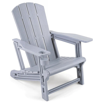 HDPE Adirondack Chair With Realistic Wood Grain