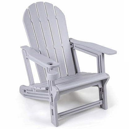 HDPE Adirondack Chair With Cup Holder Weatherproof