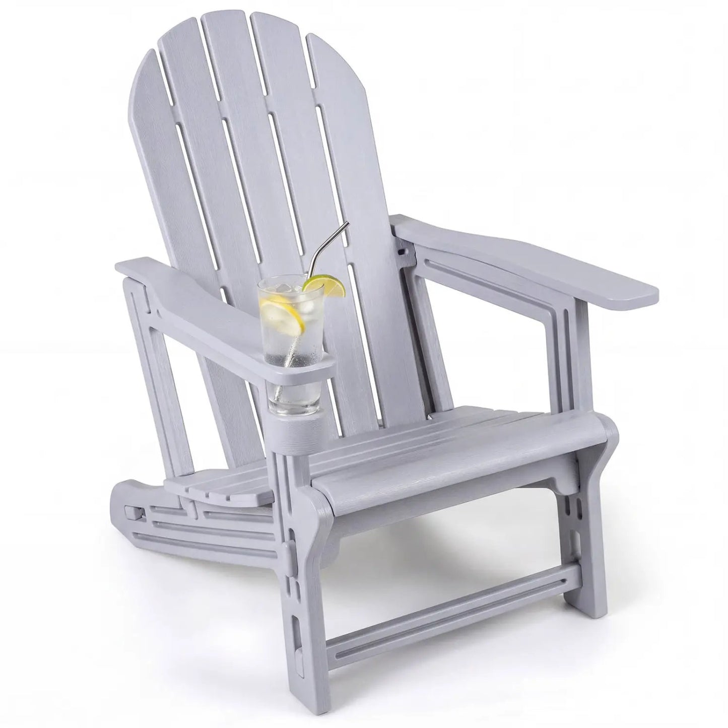 HDPE Adirondack Chair With Cup Holder Weatherproof