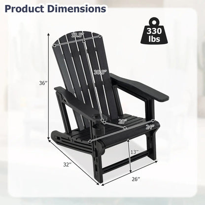 Adirondack Chair With Cup Holder Weather HDPE