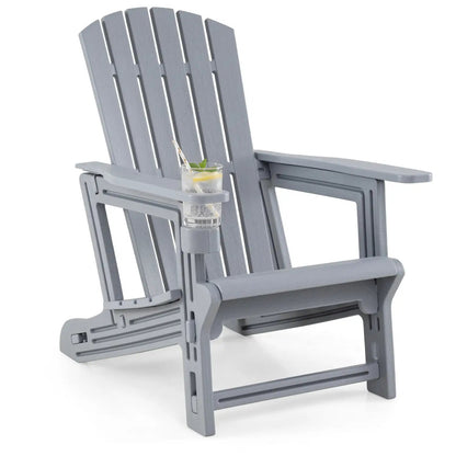 Adirondack Chair With Cup Holder Weather HDPE