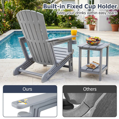 Adirondack Chair With Cup Holder Weather HDPE