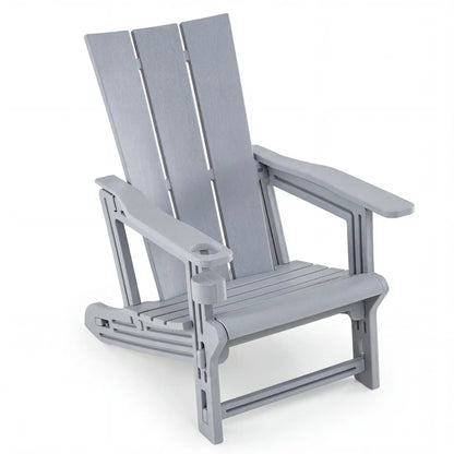 Adirondack Chair With Cup Holder HDPE Outdoor