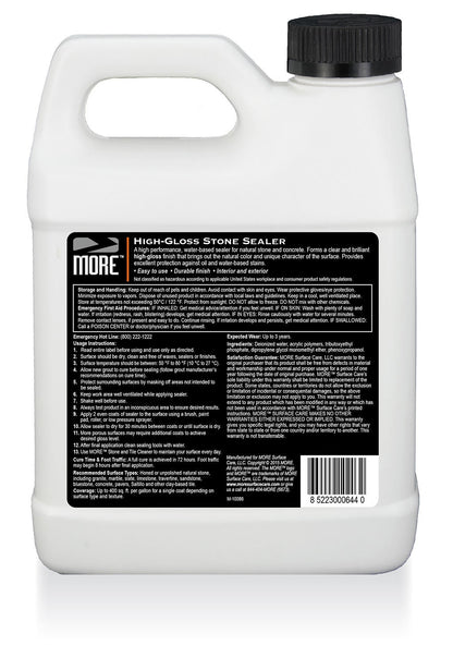 MORE® High-Gloss Stone Sealer