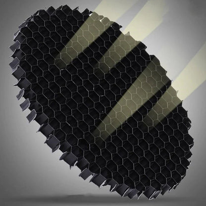 Filtre anti-éblouissement à persiennes en nid d'abeille HC1 MR16 50 mm pour spots