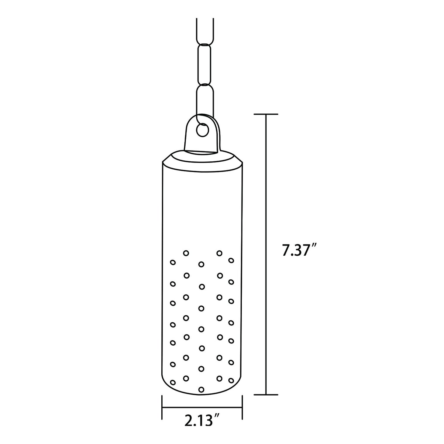 Lámpara colgante cilíndrica de latón de bajo voltaje LED HLB09 de 12 V, luminaria empotrada colgante