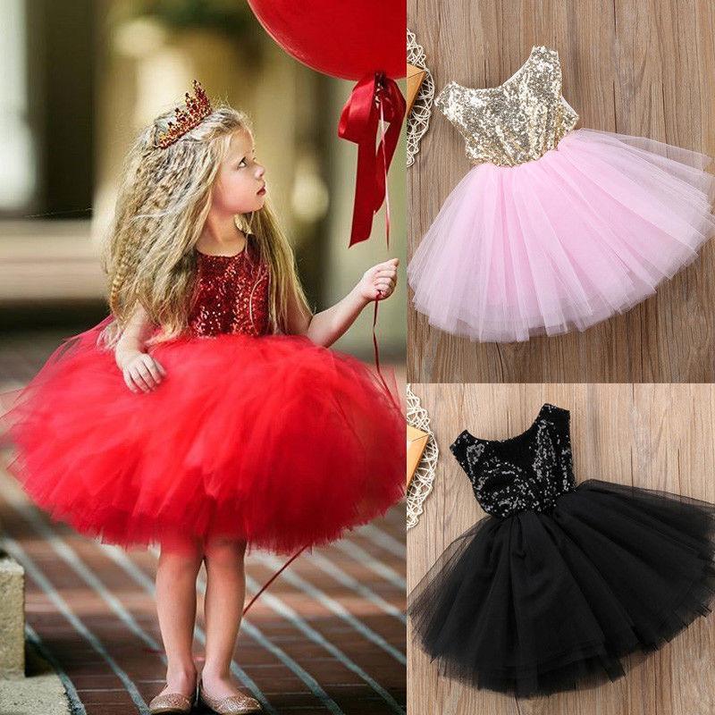 Stevvex three-dress baby set: red sleeveless sequin tutu, pink sequin bodice tutu, black sequin tutu on Tampa Home & Garden Store