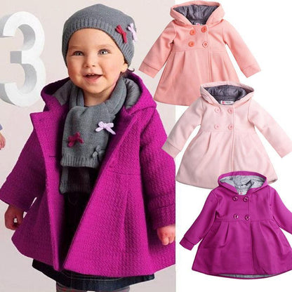 Stevvex toddler puffer coats: five hooded jackets in magenta and pastels, on Tampa Home & Garden Store