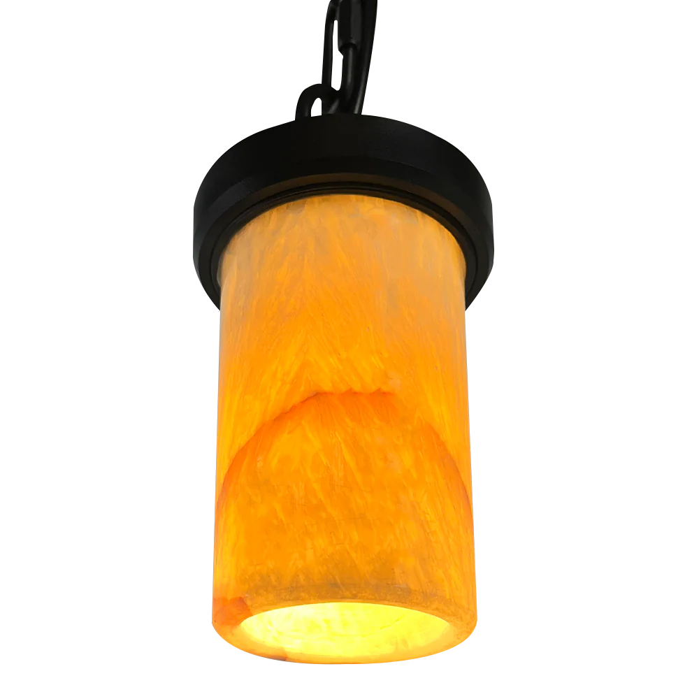 HLS70 12V LED Low Voltage Stainless Steel Marble Cylinder Pendant Light Hanging Downlight Fixture - Tampa Home & Garden Store