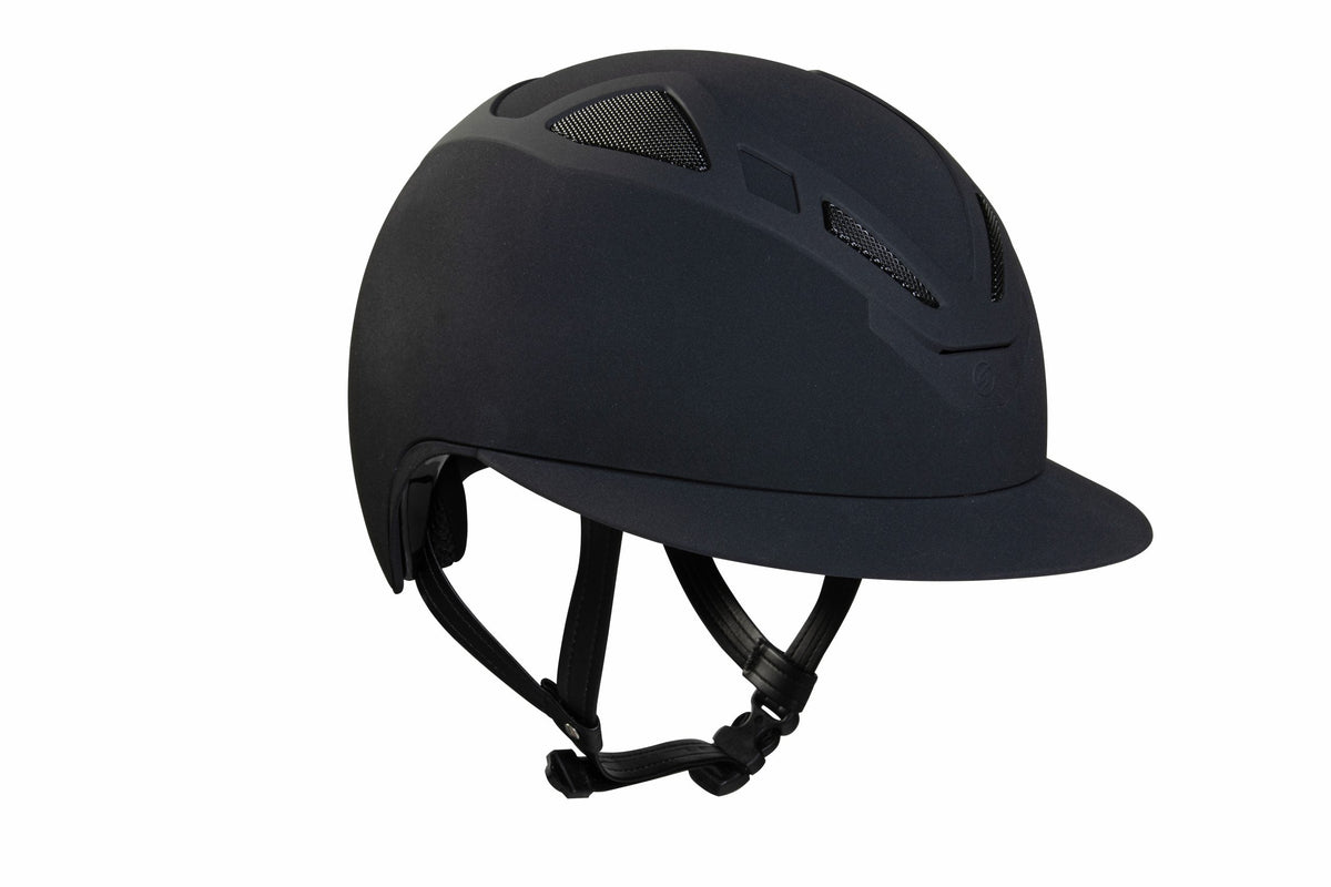 Suomy Apex riding helmet matte black with vents, American Equus equestrian helmet on Tampa Home & Garden Store