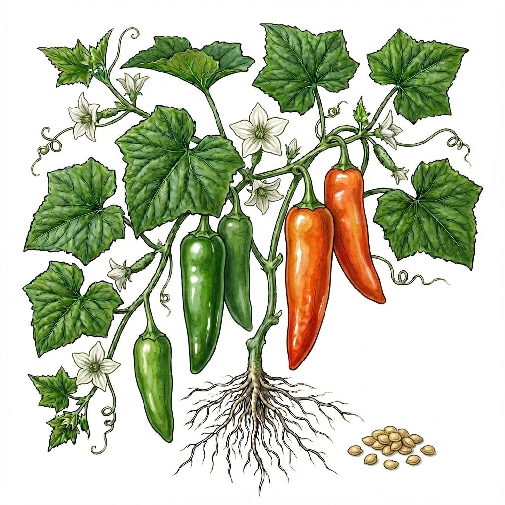 HOT PEPPER Seeds, Anaheim Chili - Tampa Home & Garden Store