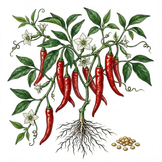 HOT PEPPER Seeds, Cayenne - Tampa Home & Garden Store