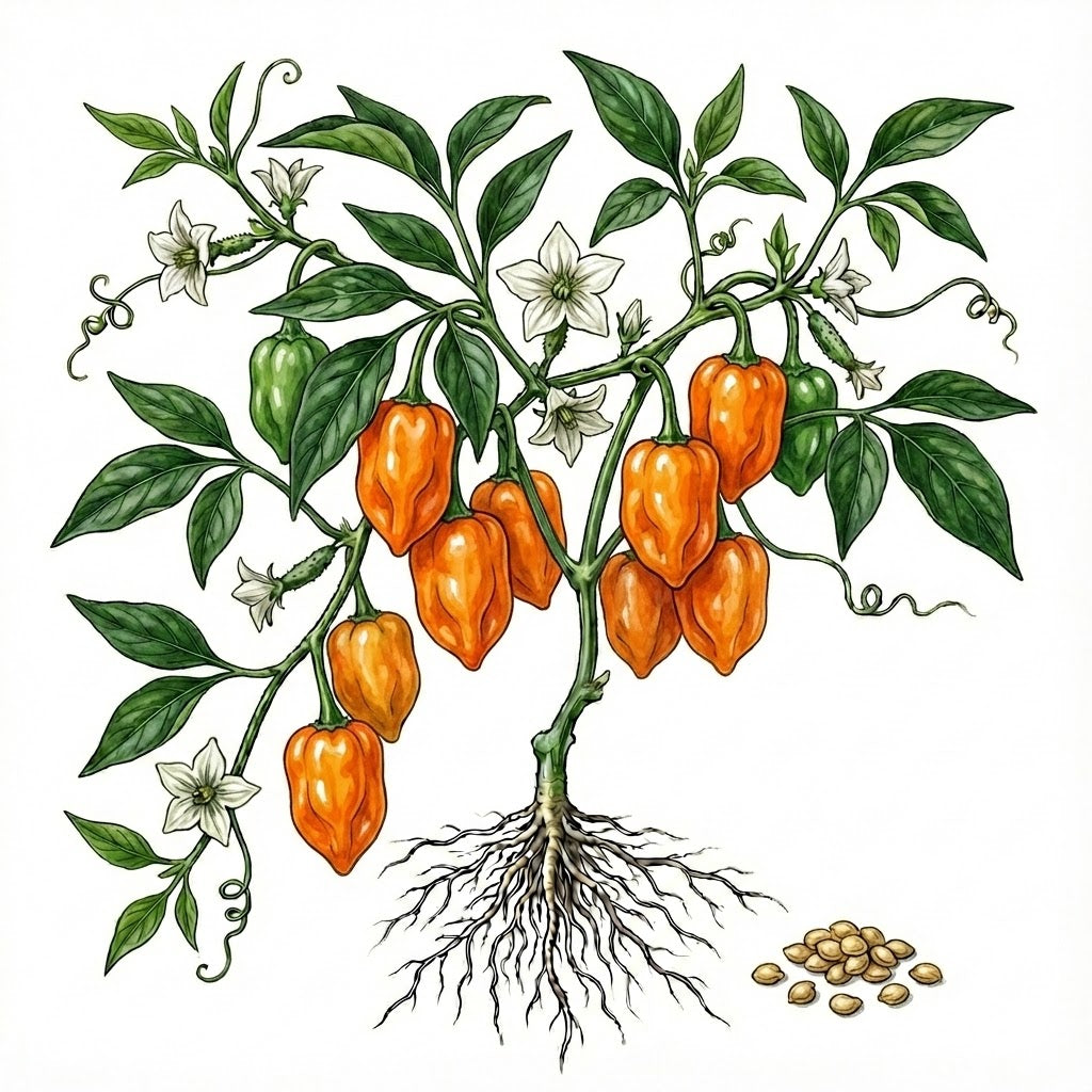 HOT PEPPER Seeds, Habañero - Tampa Home & Garden Store