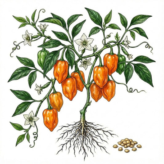 HOT PEPPER Seeds, Habañero - Tampa Home & Garden Store