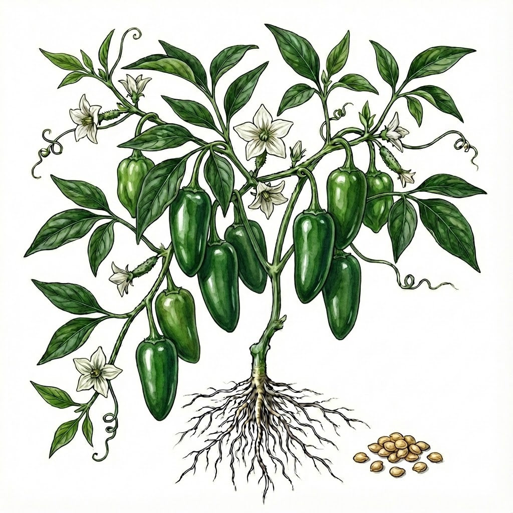 HOT PEPPER Seeds, Jalapeño - Tampa Home & Garden Store