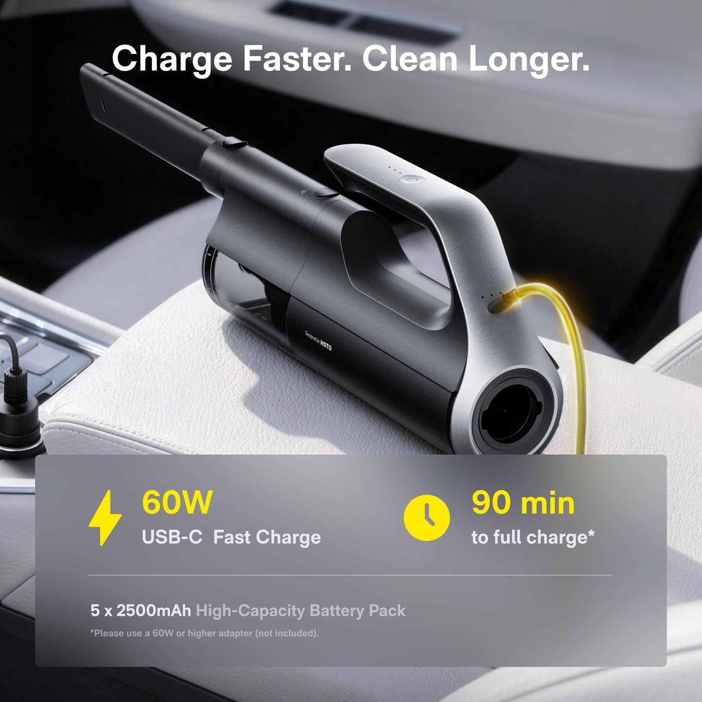 HOTO BlowVac Handheld Vacuum for Home and Car