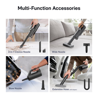 HOTO BlowVac Handheld Vacuum for Home and Car