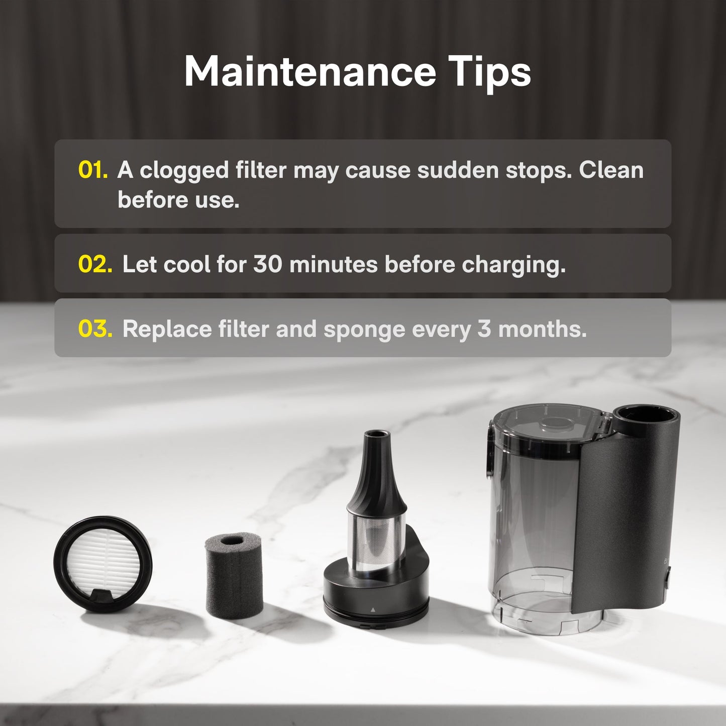 HOTO BlowVac Handheld Vacuum for Home and Car