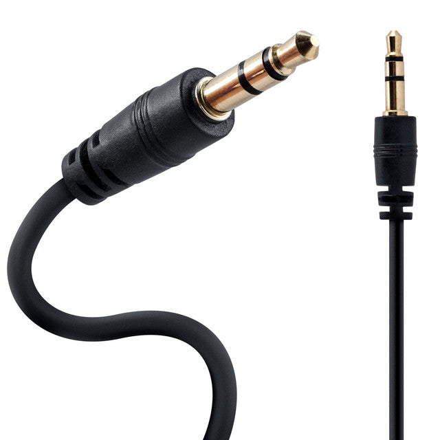 Best Product Finds 3.5mm stereo AUX cable, 3ft, black with gold-plated plugs on Tampa Home & Garden Store