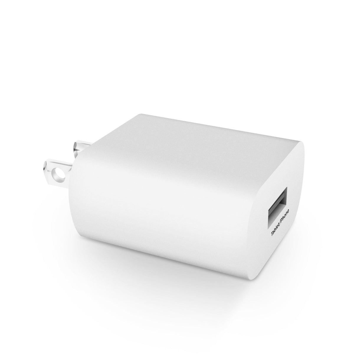 Single USB Wall Charger 2.4A ETL, white plastic, Best Product Finds electronics on Tampa Home & Garden Store