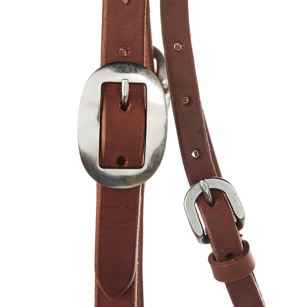 Mayatex WD-SBHO heavy oil harness leather headstall with 3/4 browband and double buckles on Tampa Home & Garden Store