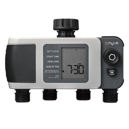 B-hyve XD Bluetooth 4-Outlet Hose Faucet Timer 24634