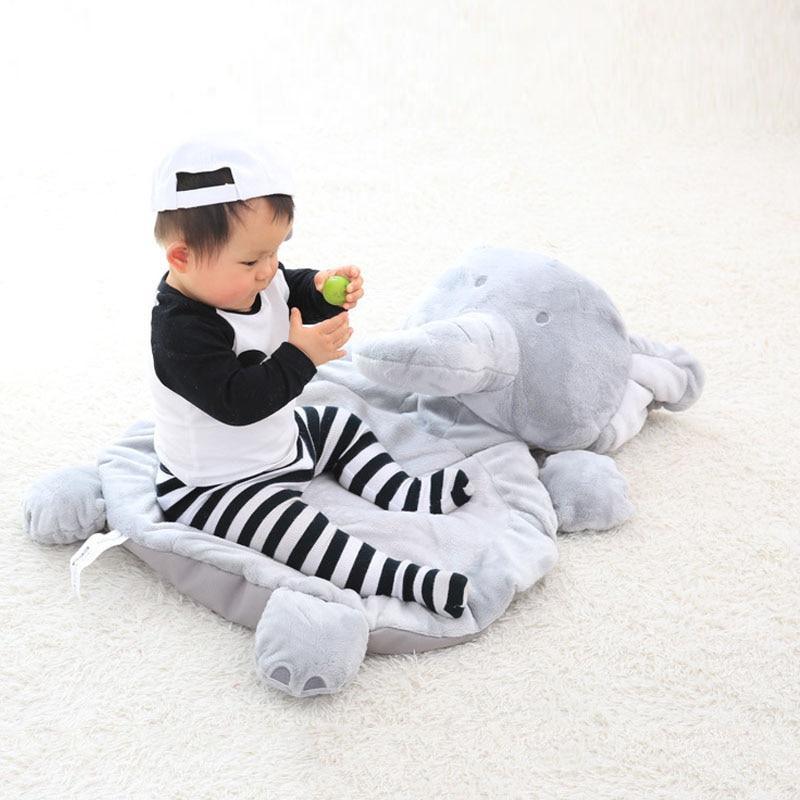 Modern Plush Climbing Carpet Play Mat gray elephant plush for kids Stevvex on Tampa Home & Garden Store