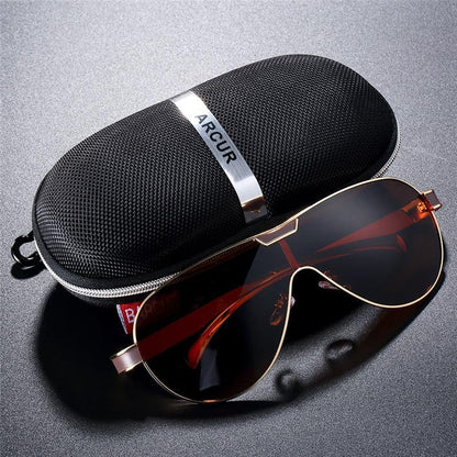 Stevvex polarized aviator sunglasses with brown lenses and gold frame UV400 protection on Tampa Home & Garden Store