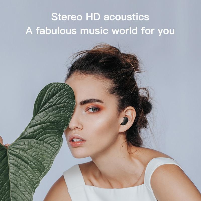 Stevvex Fingerprint Touch Bluetooth Earphones, HD stereo wireless headphones, noise cancelling on Tampa Home & Garden Store