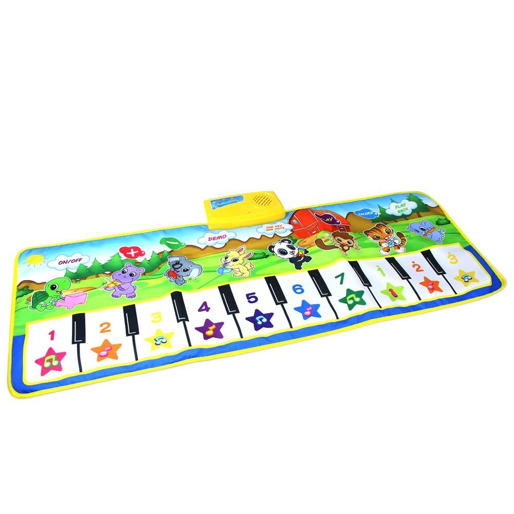 Stevvex Animals Musical Mat Carpet with 10 keys, kids play mat on Tampa Home & Garden Store