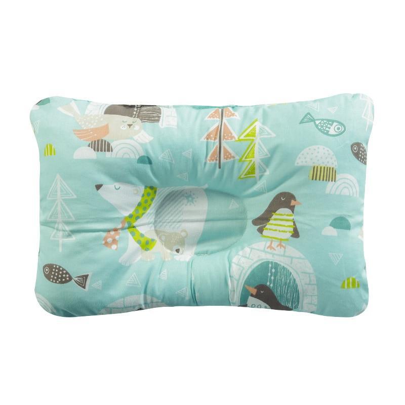 Nursing Pillow by Stevvex in turquoise animal print for baby head shaping and nursery decor on Tampa Home & Garden Store
