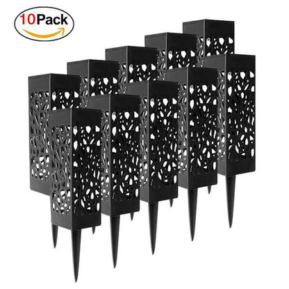 Stainless Steel Solar Lamp and Garden Pathway