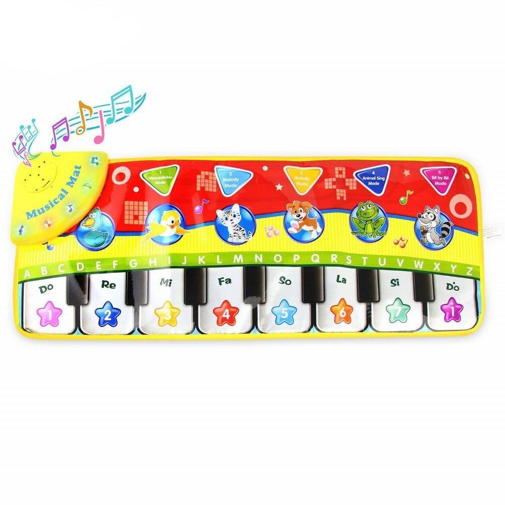 Trend Baby Piano Mat by Stevvex, colorful keyboard mat with animal icons for kids on Tampa Home & Garden Store