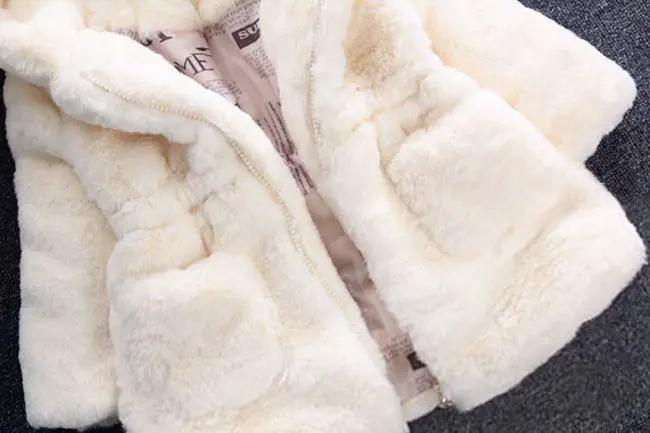 Winter Baby Girls Hooded Fleece Coat with Ears