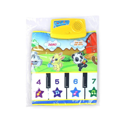 Stevvex Animals Musical Mat Carpet with 10-key piano, colorful educational toy on Tampa Home & Garden Store