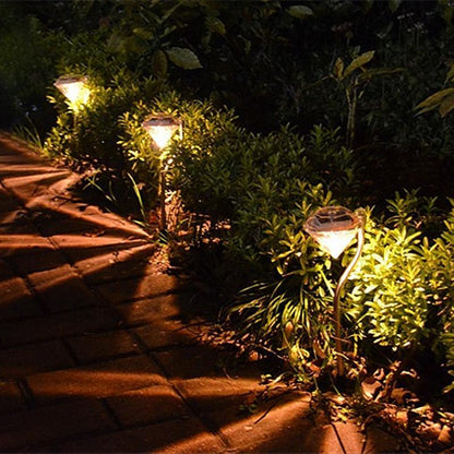 4 Pack Solar Diamond LED Lights and Garden Stakes