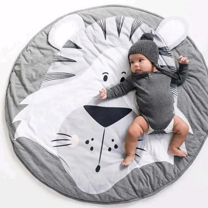 Cartoon Animals Baby Play Mat Round Pad for Kids