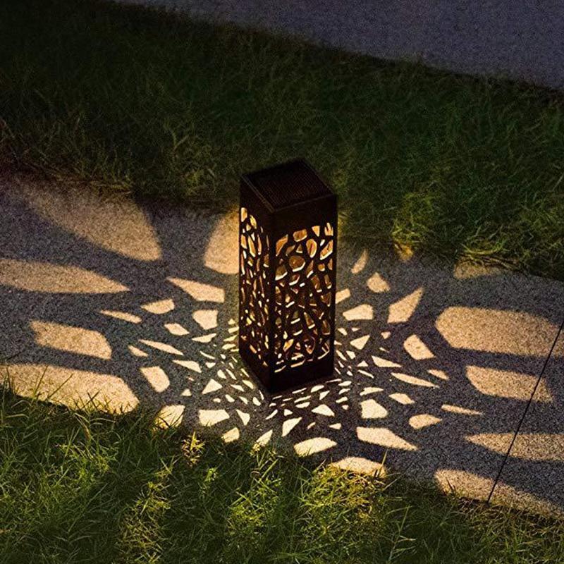 Stainless Steel Solar Lamp and Garden Pathway