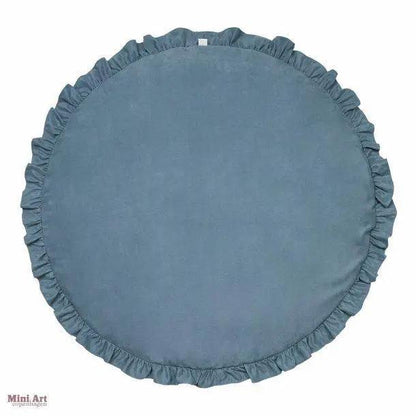 Cotton Baby Round Play Mat with Zipper Washable